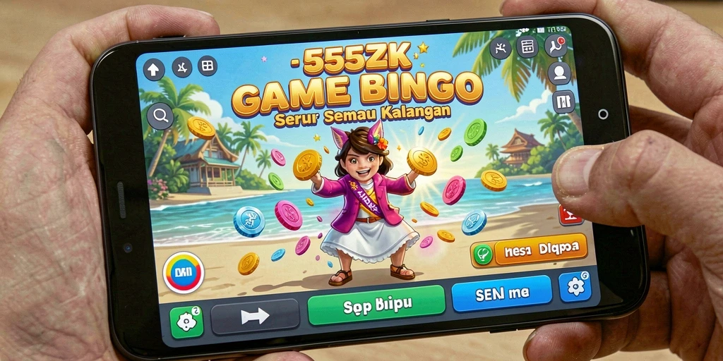 Tampilan menarik dan seru saat bermain Bingo di 555ZK.