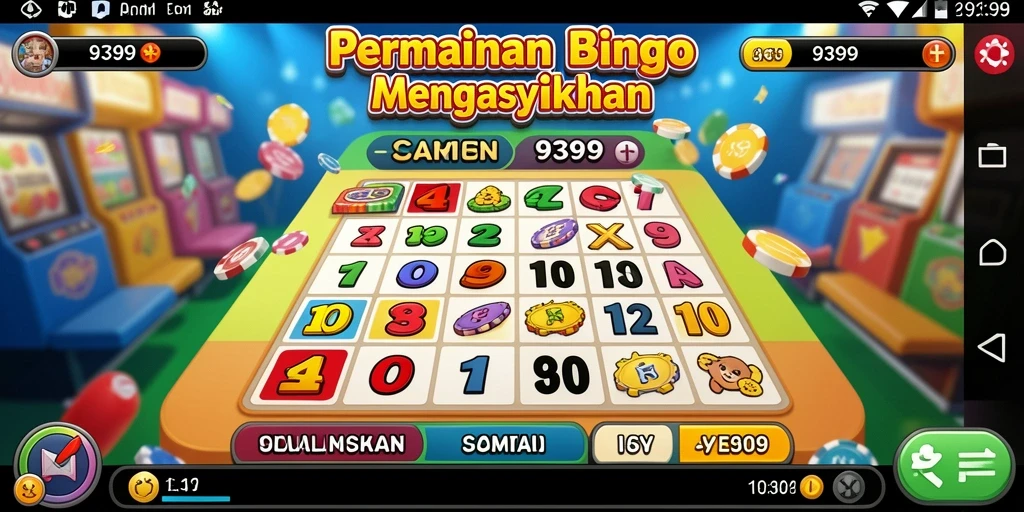 Tampilan gameplay seru dalam permainan Bingo 9399.