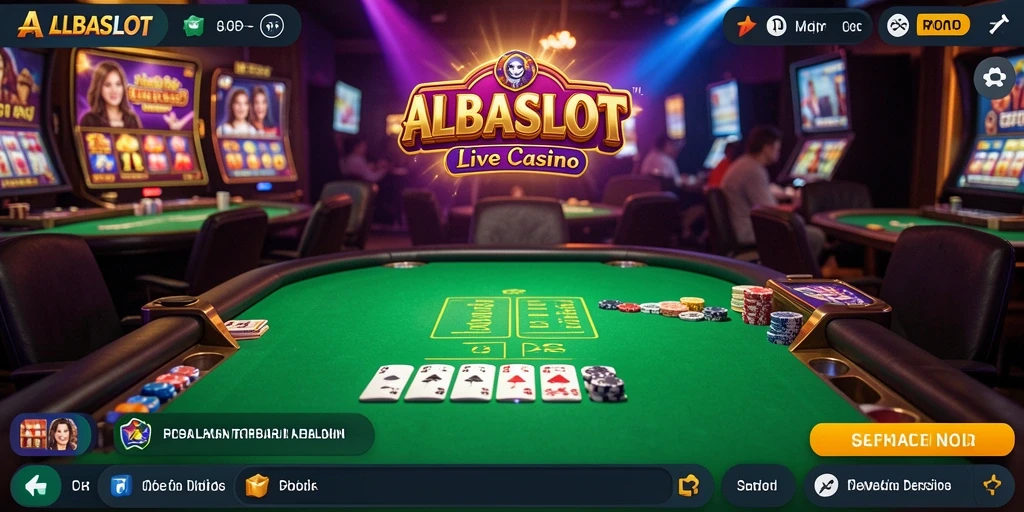 Tampilan menarik dari permainan Live Casino yang menghibur.