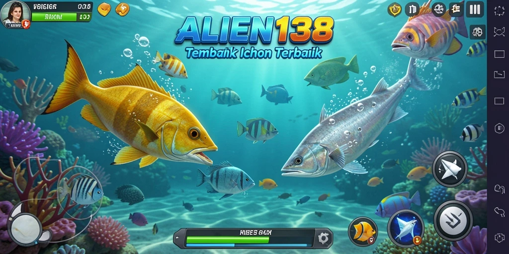 Gameplay seru menembak ikan dengan grafik menakjubkan.
