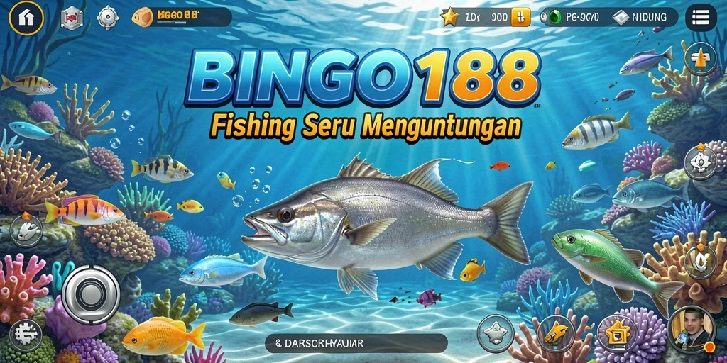 Gambaran gameplay Fishing BINGO188 yang mengasyikkan.