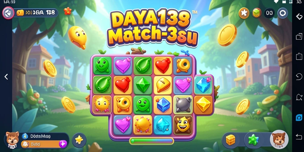 Tampilan gameplay <strong>DAYA138</strong> yang menarik dengan elemen warna-warni.