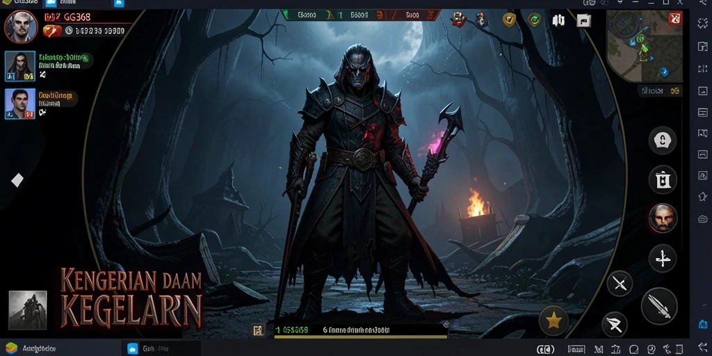 Gameplay GG368 menampilkan suasana horor yang mencekam dan menegangkan.