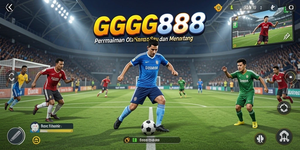 Tampilan gameplay GGG888 dalam pertandingan olahraga yang intens.