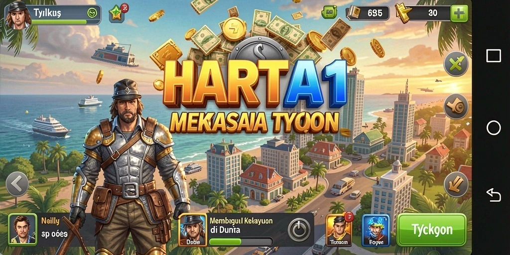 Tangkapan layar HARTA11 menunjukkan gameplay Tycoon yang menarik dan menantang.