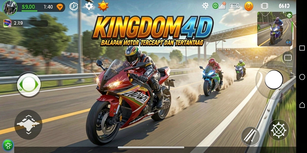 Tampilan menegangkan saat balapan di KINGDOM4D dengan grafis yang memukau.