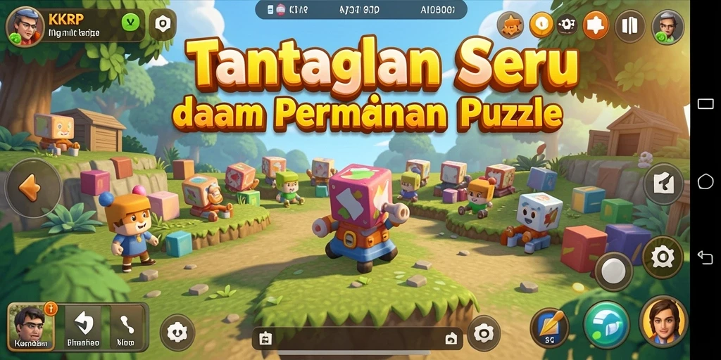 Tampilan gameplay puzzle menarik dan mengasyikkan.