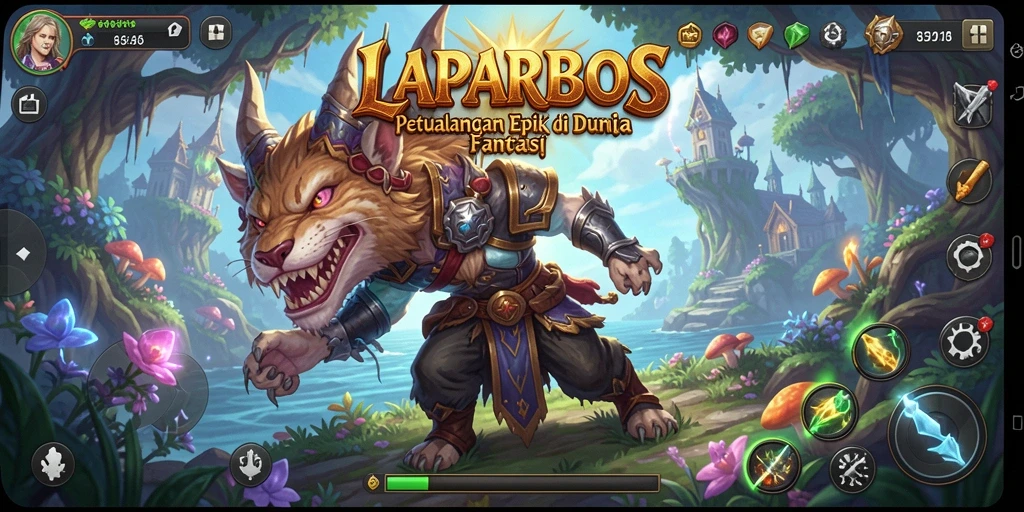 Tampilan gameplay menarik dan mendebarkan dari LAPARBOS.