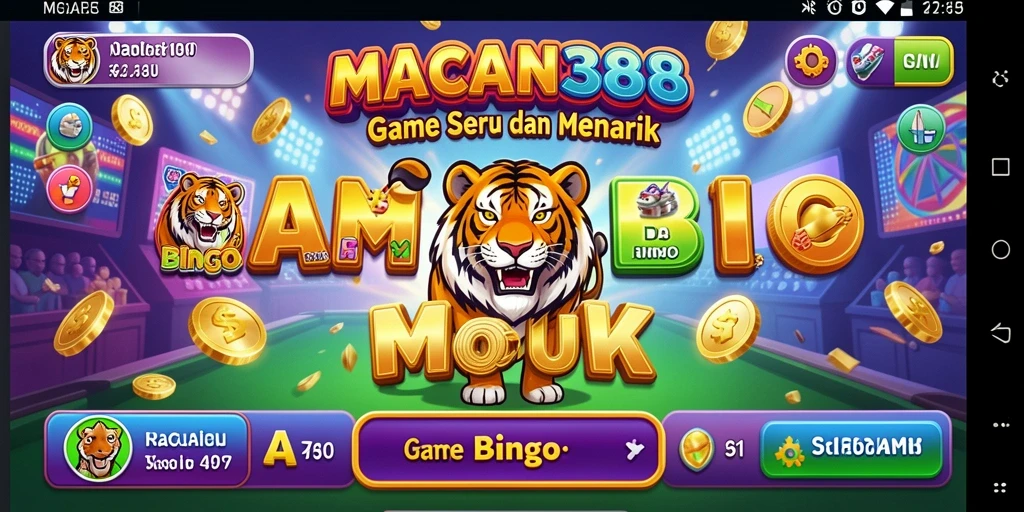 Tangkapan layar gameplay MACAN388 yang menampilkan suasana permainan Bingo yang seru.