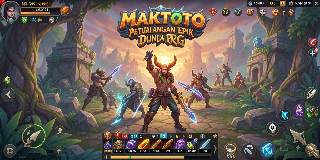 Tampilan gameplay MAKTOTO yang menarik dalam dunia RPG.