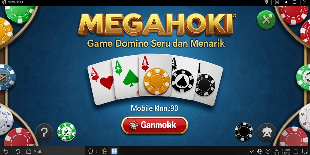 Tampilan gameplay seru MEGAHOKI yang menarik dan interaktif.
