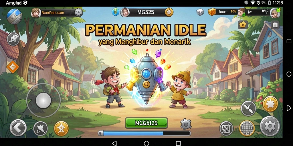 Tampilan gameplay MG525 yang seru dan menarik untuk game Idle.