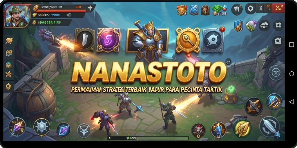 Tampilan gameplay NANASTOTO yang intens dan strategis.