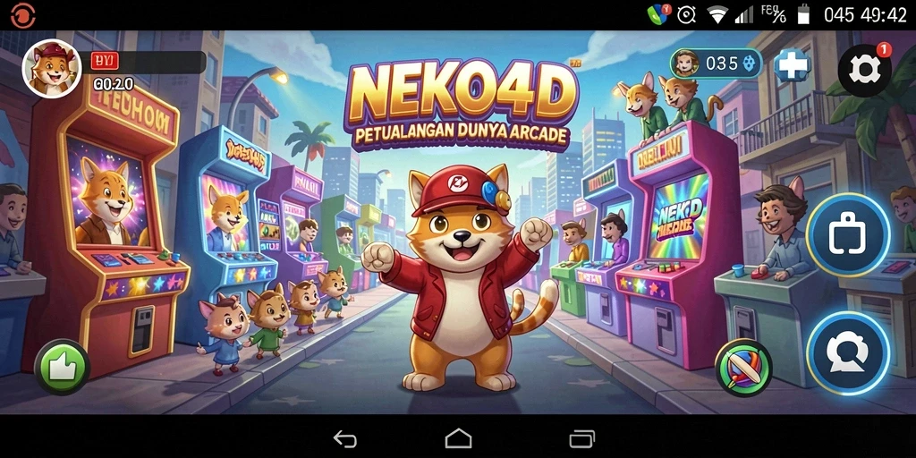 Tampilan gameplay seru NEKO4D yang memikat.