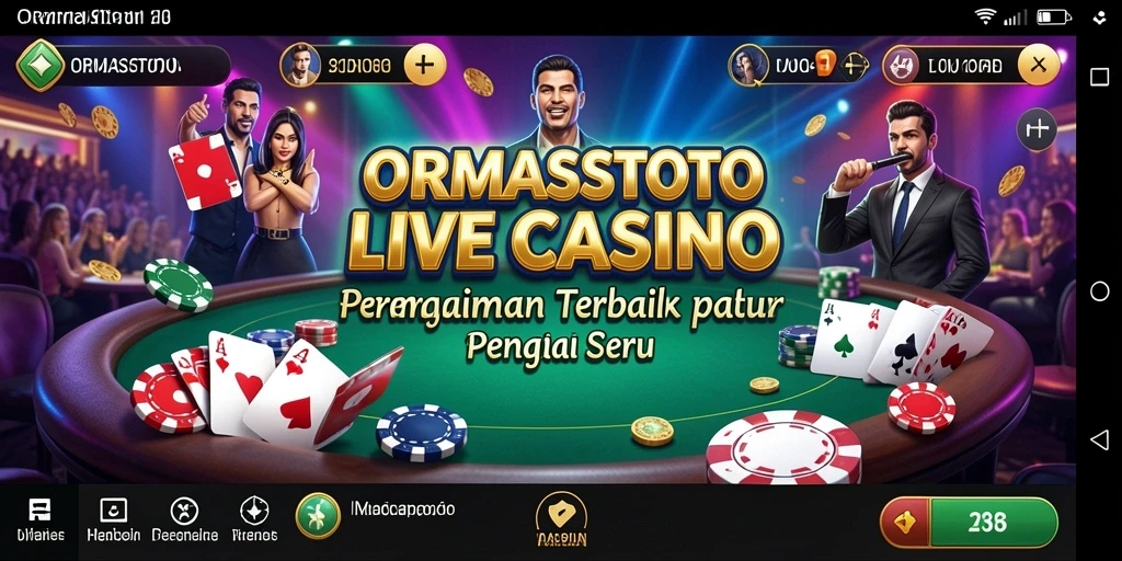 Tampilan gameplay Live Casino yang menegangkan dan interaktif.