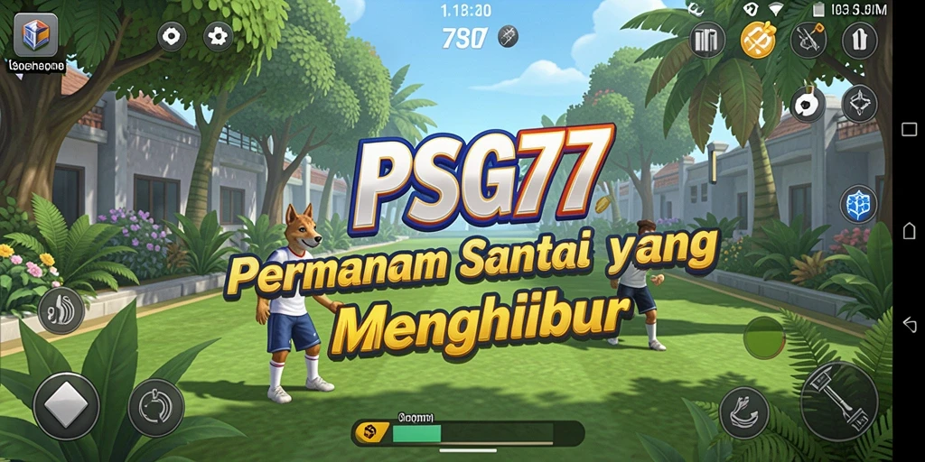 Tangkapan layar utama PSG77 menunjukkan gameplay yang memikat dan interaktif.
