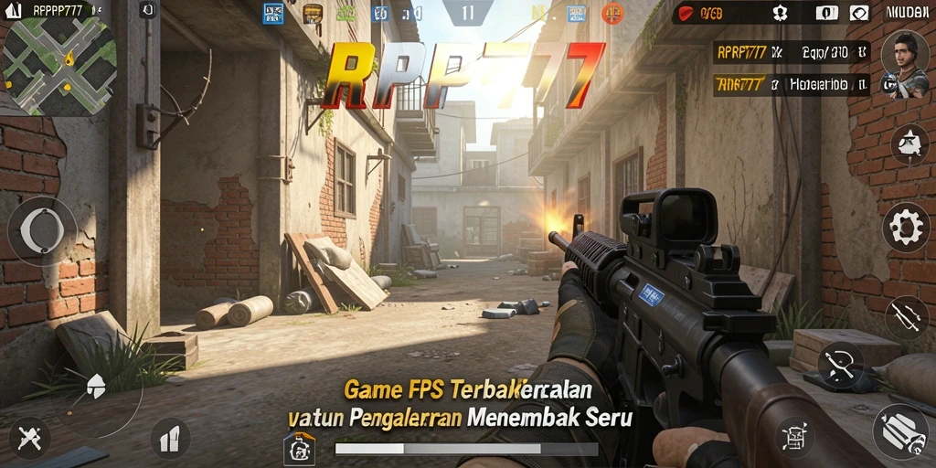 Screenshot gameplay RPRP777 yang menampilkan pertempuran seru.