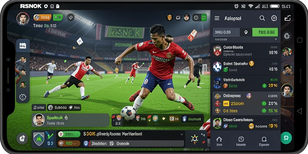 Tampilan menarik dari gameplay Sportsbook di RSNOK.