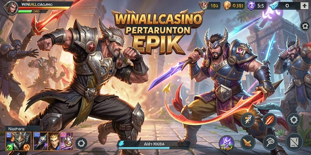 Screenshot dari gameplay WINALLCASINO yang intens dan menegangkan.