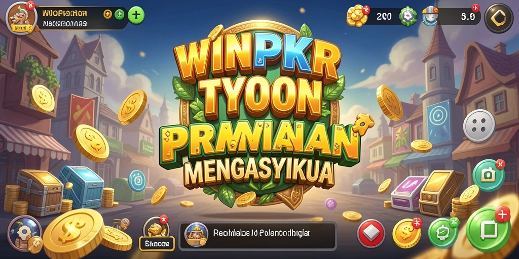 Tampilan gameplay menarik dalam WINPKR yang menggambarkan keseruan Tycoon.