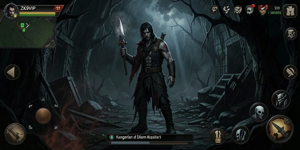 Gameplay ZK9VIP yang mencekam dengan suasana horror yang mendalam.